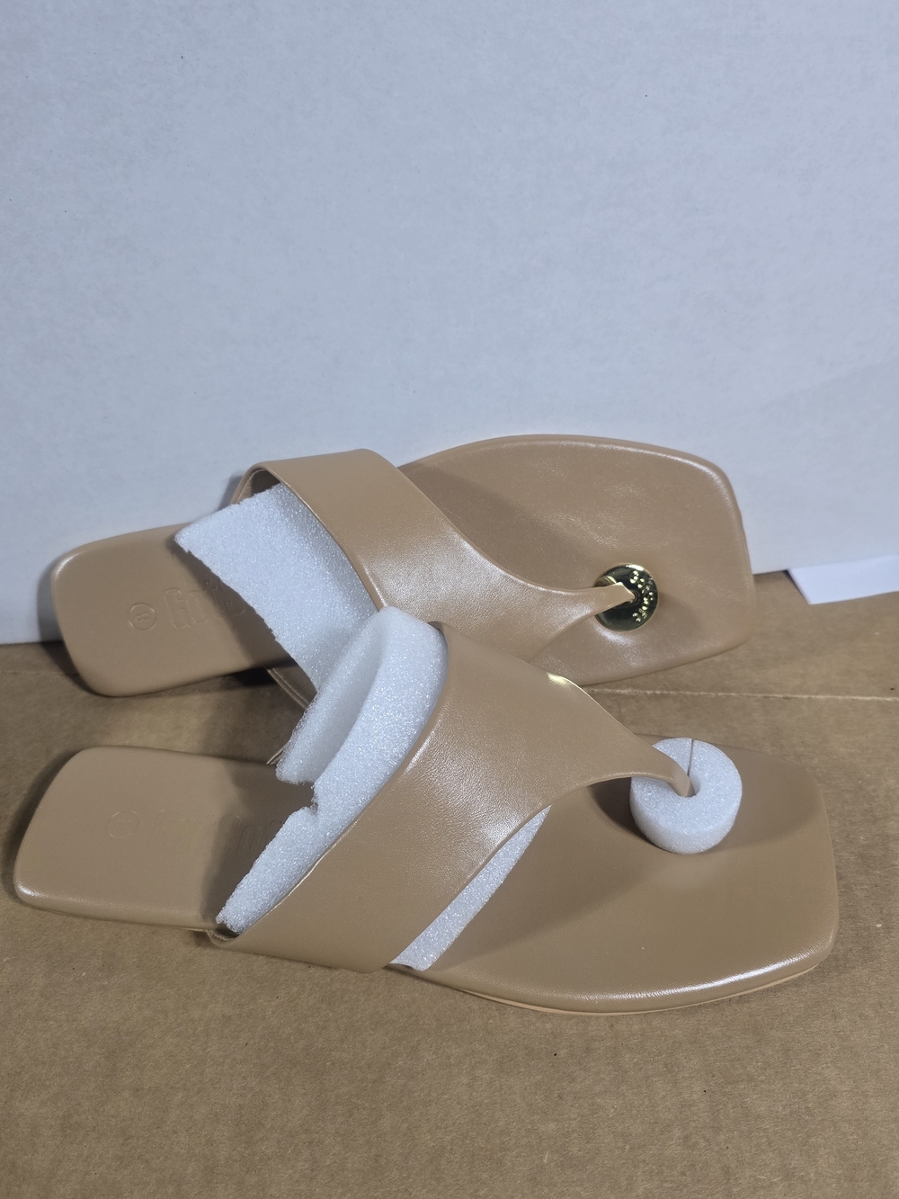 GotSoft Women's Flat Sandals Summer Beach Open Square Toe Flip Flops Square Toe